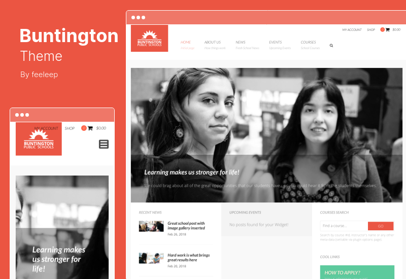 Buntington 主题 - 教育 WordPress 主题