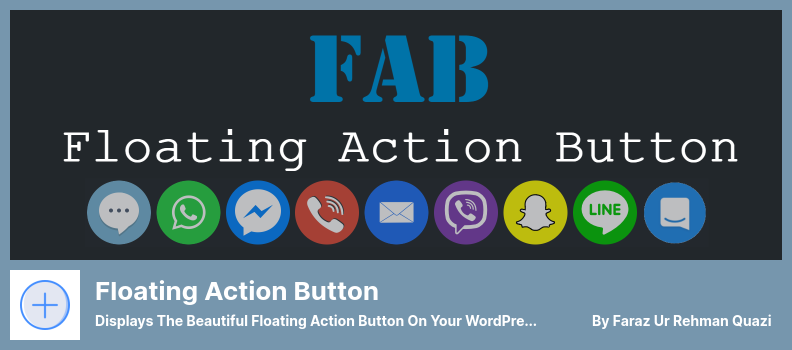 Плагин Floating Action Button — отображает красивую плавающую кнопку действия на вашем внешнем интерфейсе WordPress