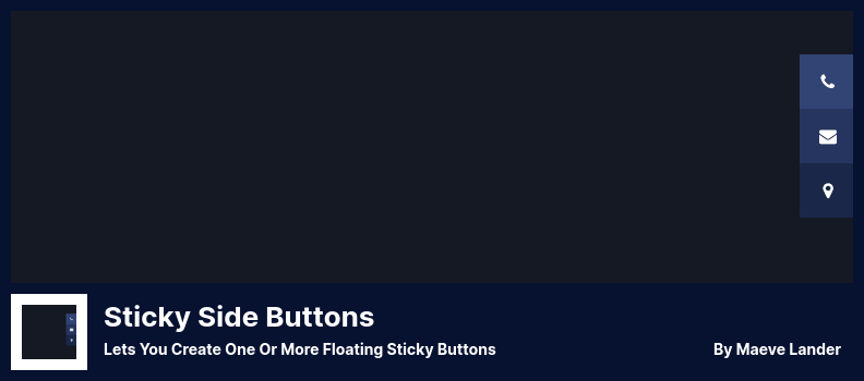 Sticky Side Buttons Plugin - 让您创建一个或多个浮动粘滞按钮