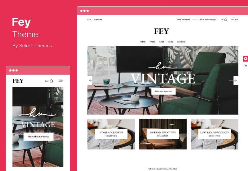 Tema Fey - Tema WordPress per eCommerce moderno