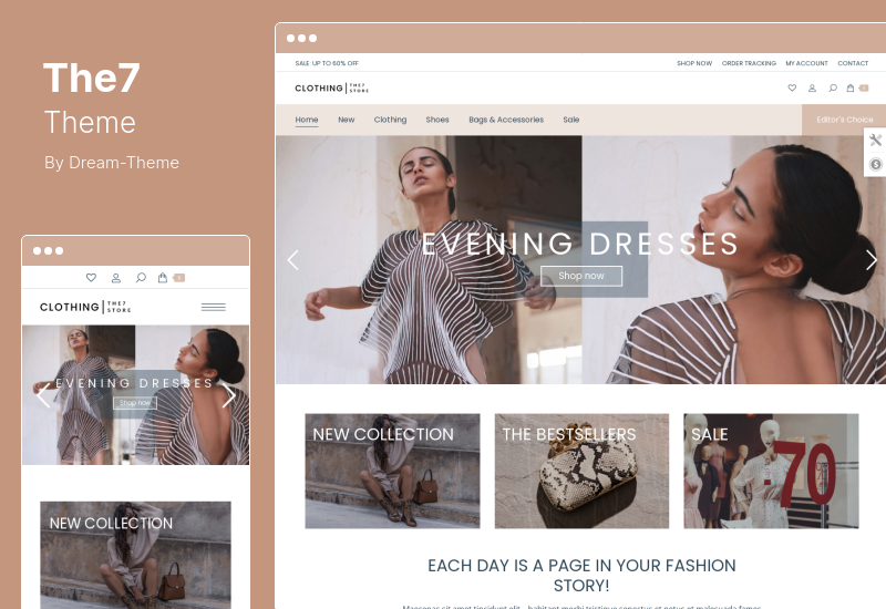 The7 Theme - Costruttore di siti Web ed eCommerce per il tema WordPress