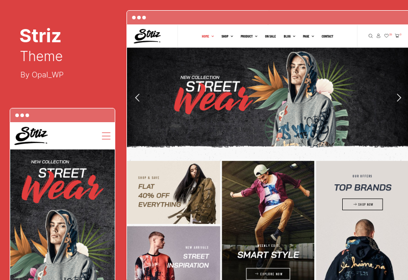 Tema Striz - Tema WordPress per eCommerce di moda