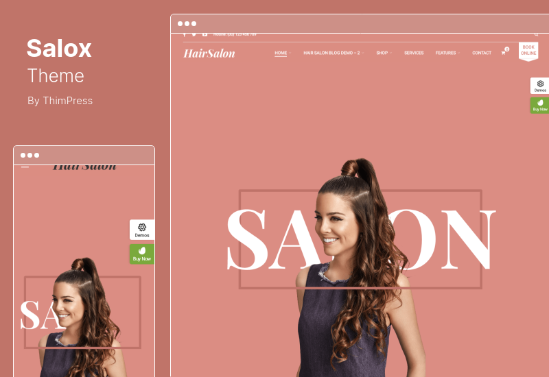 Tema Salox - Tema de WordPress para peluquería