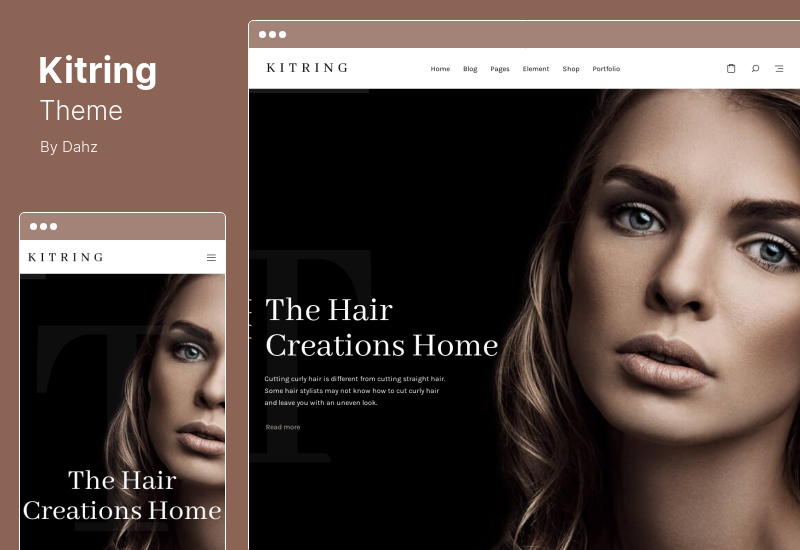 Kitring Theme - Tema de WordPress para salón de belleza y peluquería