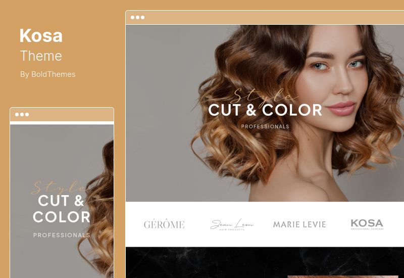 Tema Kosa - Tema de WordPress para peluquería y peluquería