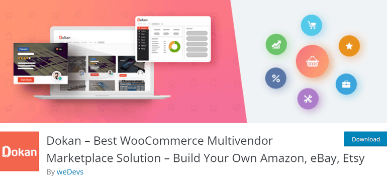 전자 상거래를 위한 Dokan 최고의 무료 WordPress 플러그인