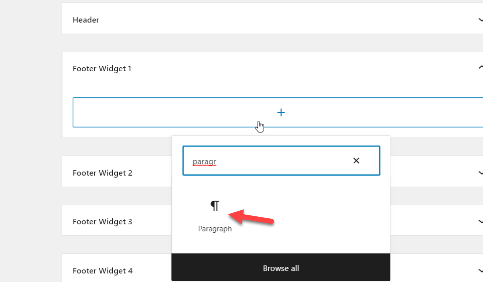 woocommerce için gizlilik politikası ekle - paragraf bloğu