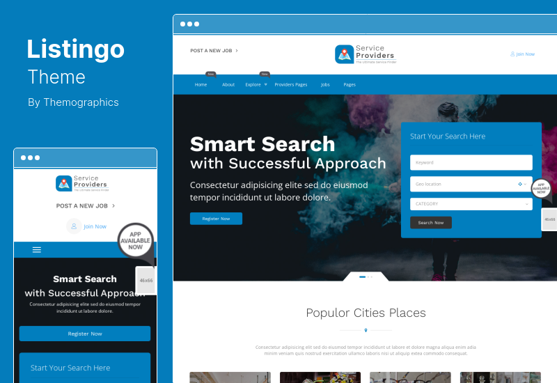 Listingo Theme - รายชื่อธุรกิจและสารบบ WordPress Theme