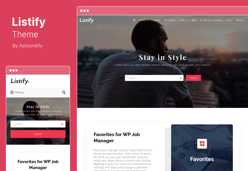 Listify Theme - Тема каталога WordPress