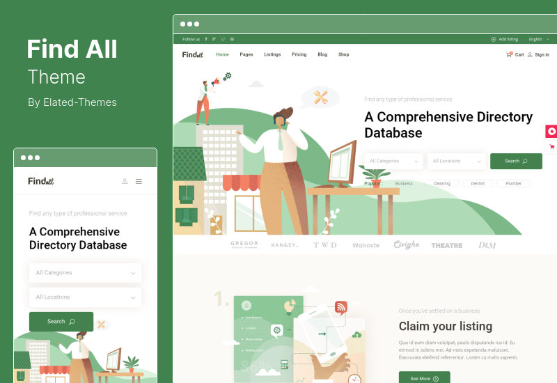 FindAll Theme - Tema WordPress pentru directorul de afaceri