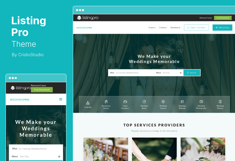 ListingPro Theme — тема WordPress для каталогов и листингов