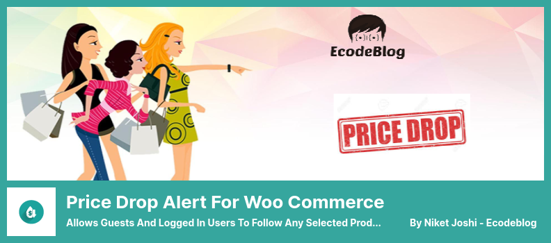 Woo Commerce 插件的降價警報 - 允許訪客和登錄用戶關注任何選定的產品