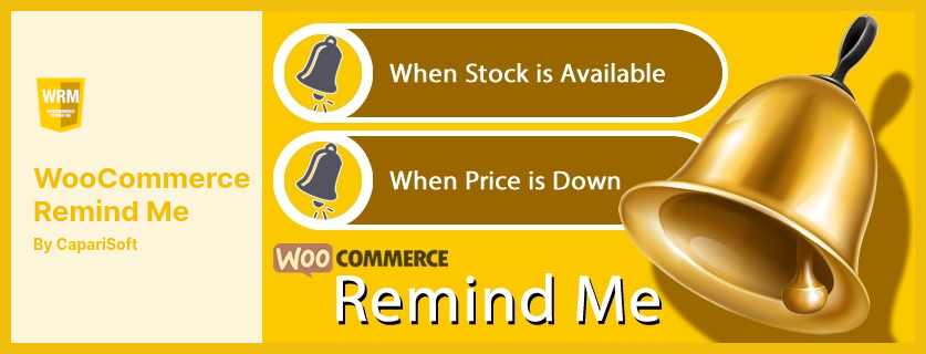 WooCommerce Remind Me Plugin - يرسل تذكيرات خاصة لعملائك