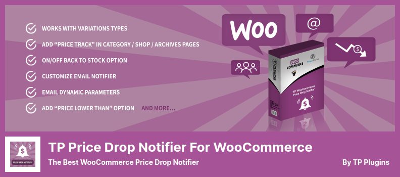 TP Price Drop Notifier para WooCommerce Plugin - O melhor notificador de queda de preço WooCommerce