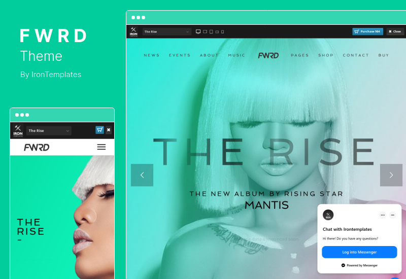 FWRD Theme - วงดนตรี & นักดนตรี WordPress Theme