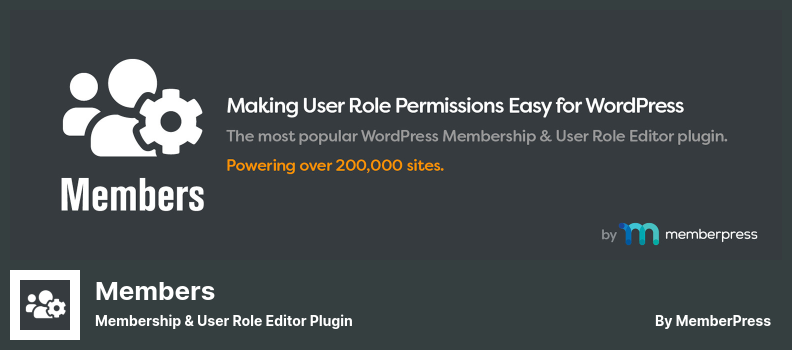 Members Plugin - Plugin pentru editorul de membri și rol de utilizator