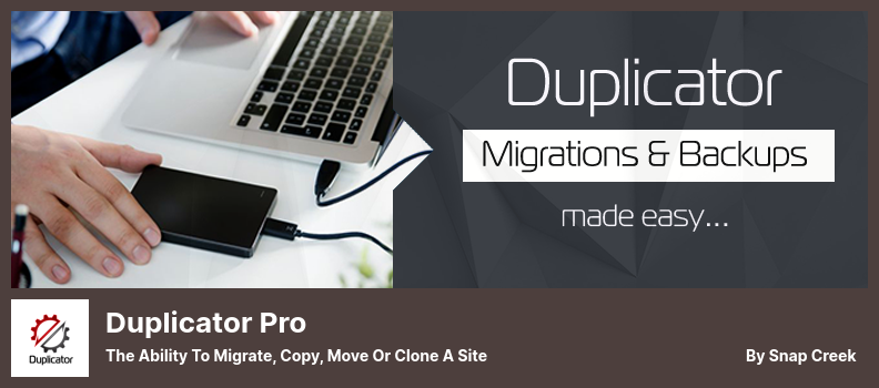 Duplicator Pro Plugin - Die Möglichkeit, eine Site zu migrieren, zu kopieren, zu verschieben oder zu klonen