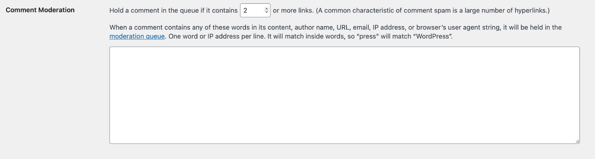 การตั้งค่าการดูแลความคิดเห็นใน WordPress