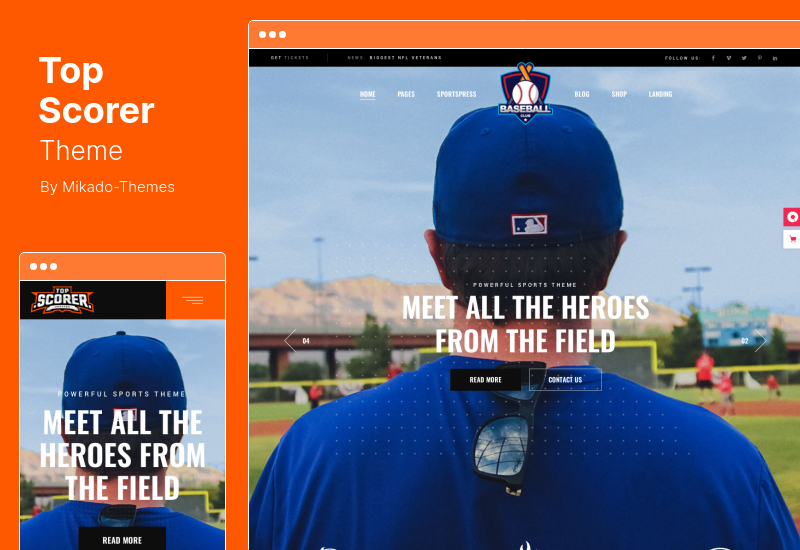 TopScorer Theme - Спортивная тема WordPress