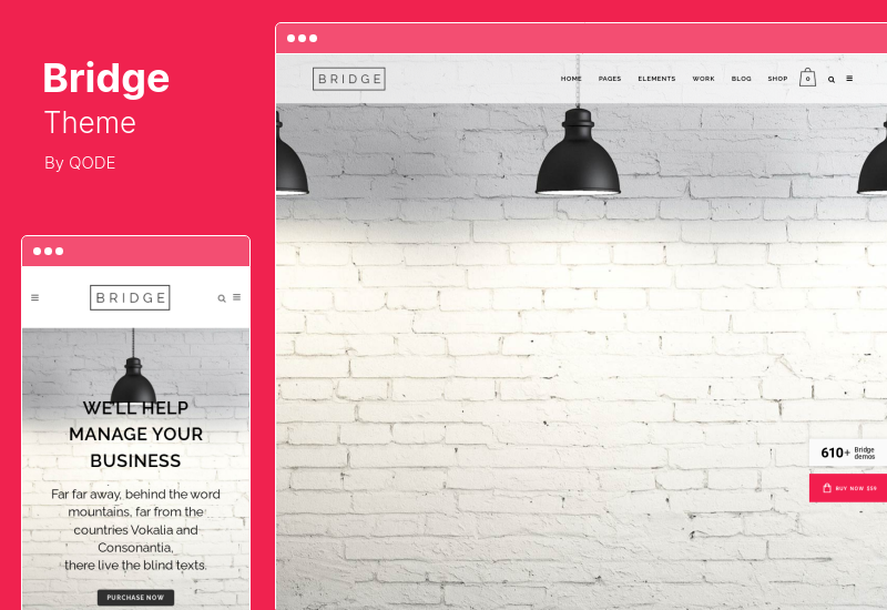 Tema Bridge - Tema WordPress multiuso creativo