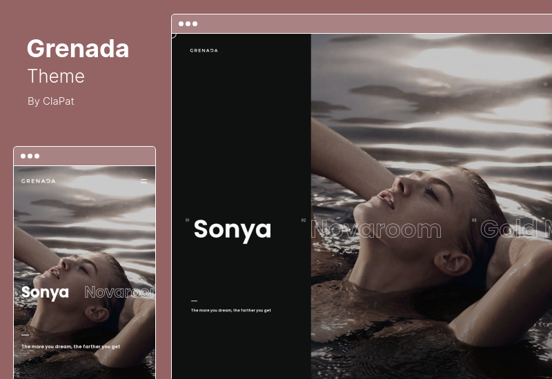 Tema Grenada - Tema WordPress pentru Slider pentru portofoliu Creative Ajax