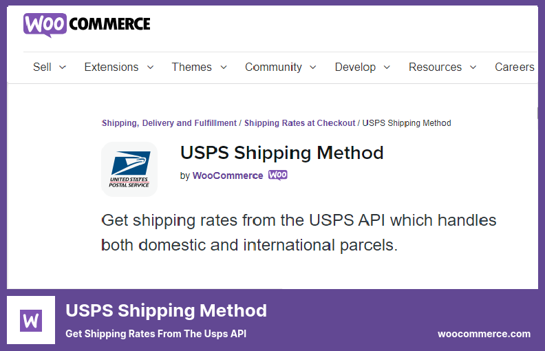 Plugin de método de envio USPS - Obtenha taxas de envio da API Usps