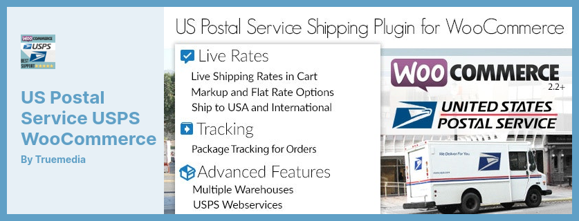 美國郵政服務 USPS WooCommerce 插件 - 提供與 Usps Web 工具和您的 WooCommerce 網站的集成