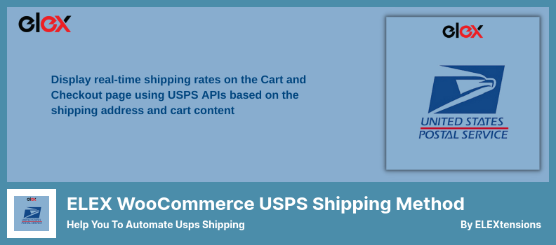 ELEX WooCommerce USPS Shipping Method Plugin - Hilft Ihnen, den USPS-Versand zu automatisieren