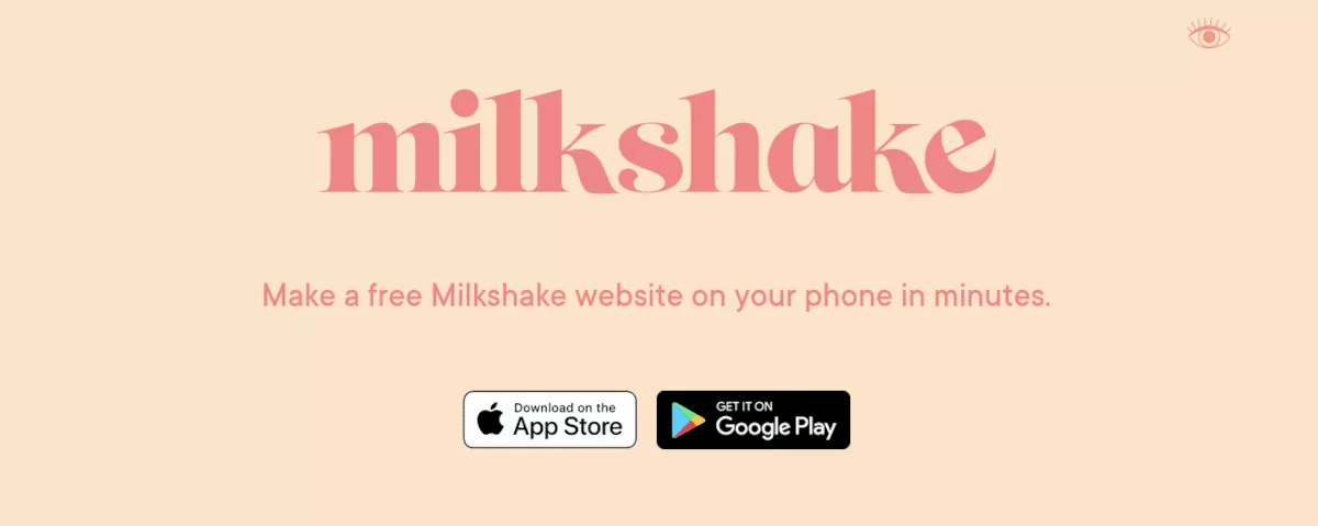 Site Web de milkshake