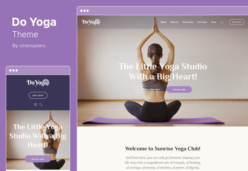 Do Yoga Theme - フィットネス スタジオ & ピラティス クラブの WordPress テーマ