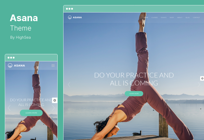 Tema Asana - Tema WordPress Yoga