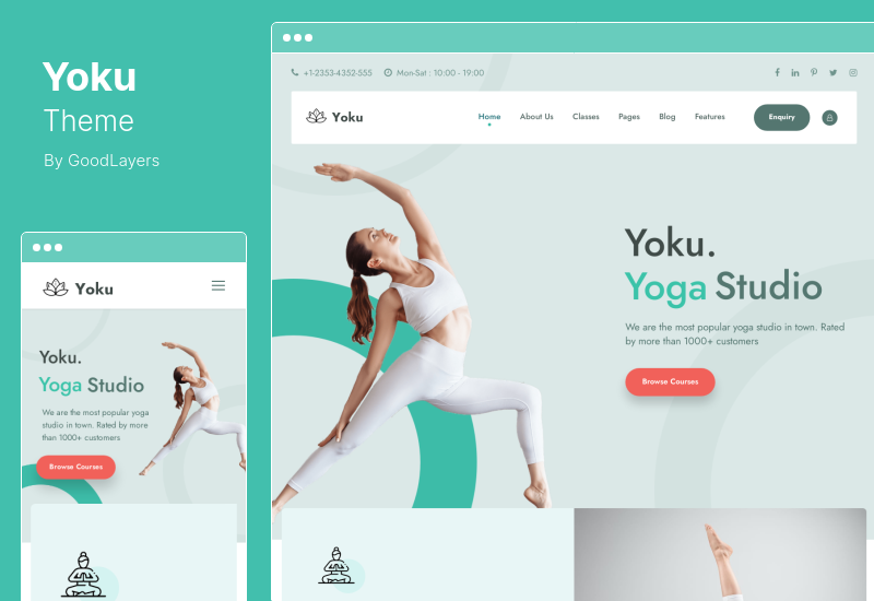 Tema Yoku - Tema WordPress per Studio Yoga e Ayurveda