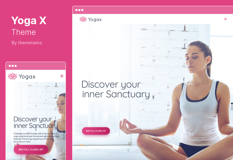 Thème Yoga X - Thème WordPress créatif