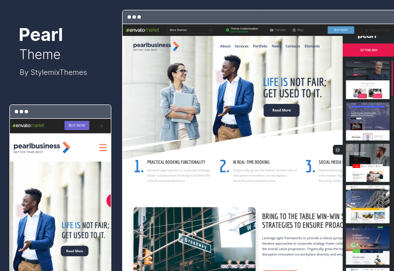 Pearl Theme - Tema de WordPress para empresas corporativas