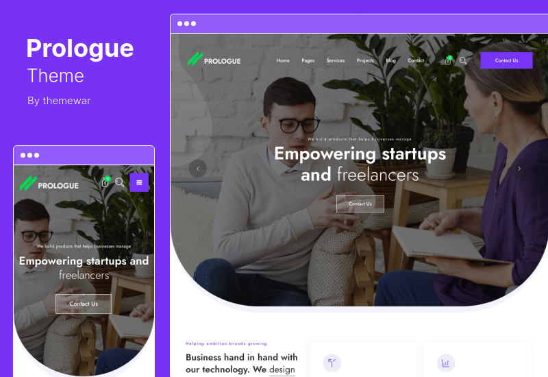 Prologue テーマ - クリエイティブな多目的 WordPress テーマ