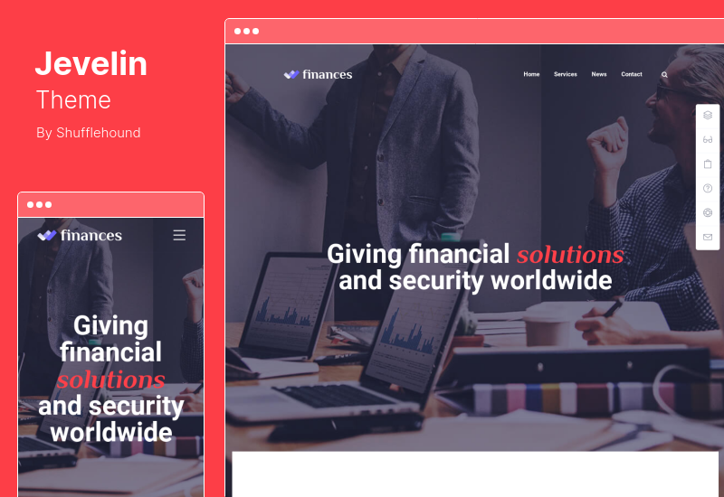 Jevelin Theme — многоцелевая адаптивная тема WordPress AMP