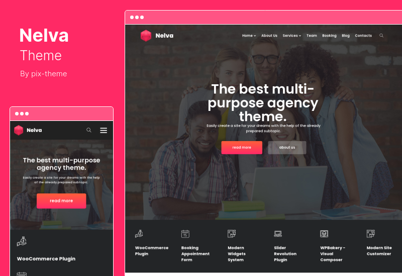 Nelva Theme - Tema corporativo de WordPress