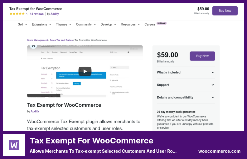 WooCommerce 插件免税 - 允许商家对选定的客户和用户角色免税