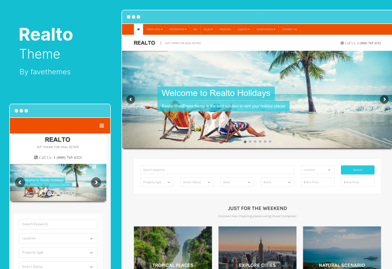 Tema Realto - Tema WordPress pentru companii imobiliare