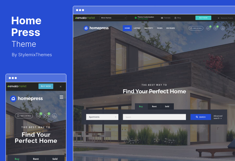 HomePress Theme - Tema WordPress pentru imobiliare