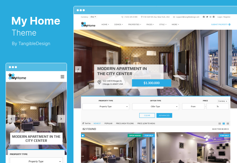 Tema MyHome - Tema WordPress Imobiliário