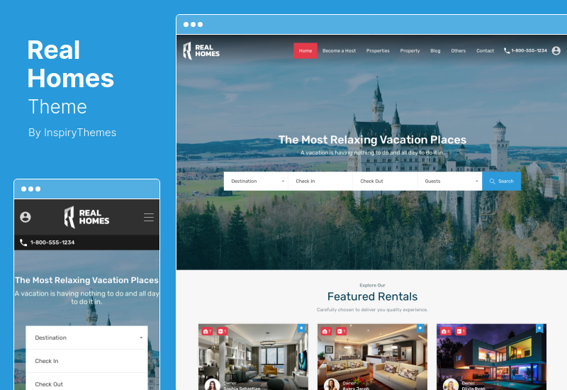 ธีม RealHomes - การขายและให้เช่าอสังหาริมทรัพย์ WordPress Theme