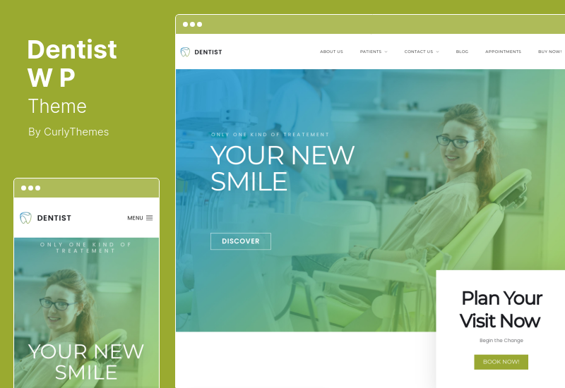 Dentist WP Theme - Стоматологическая WordPress тема