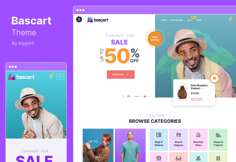 Tema Bascart - Mercado multiproveedor y WooCommerce WordPress Theme con Builder