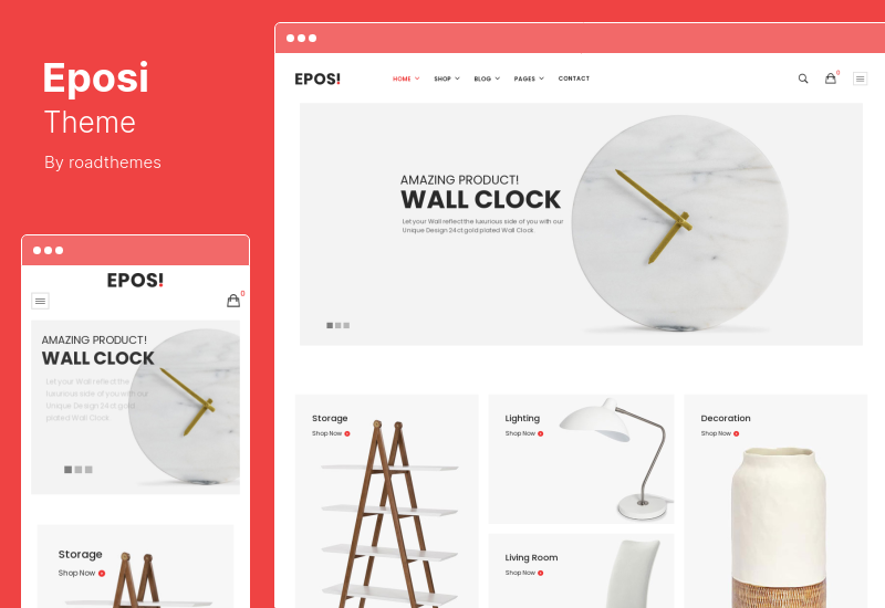 Eposi Theme — минималистичная тема WordPress для WooCommerce