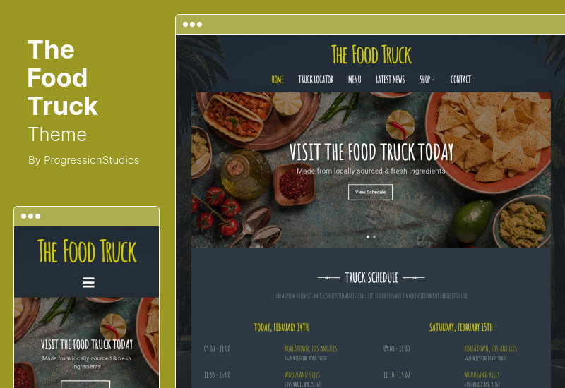 The Food Truck Theme - Tema de WordPress para restaurantes y camiones de comida