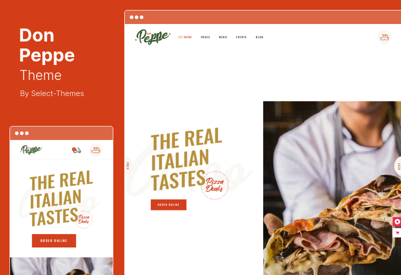 Don Peppe Theme - Pizza und Fast Food WordPress Theme