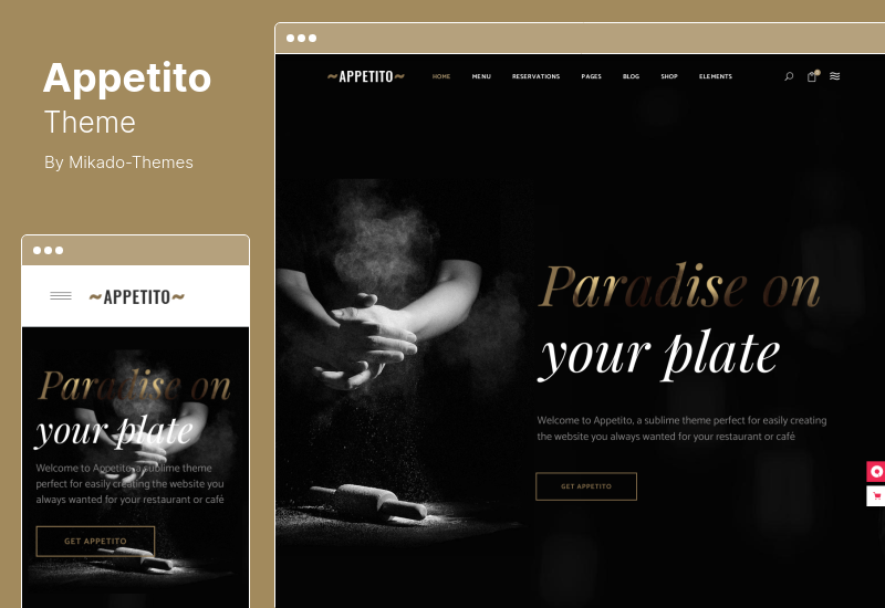 Appetito Theme - Tema de WordPress para cafeterías y restaurantes de comida rápida