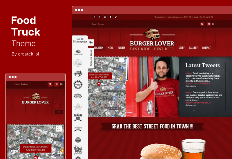 Tema Food Truck - Tema WordPress pentru Food Truck și Restaurant