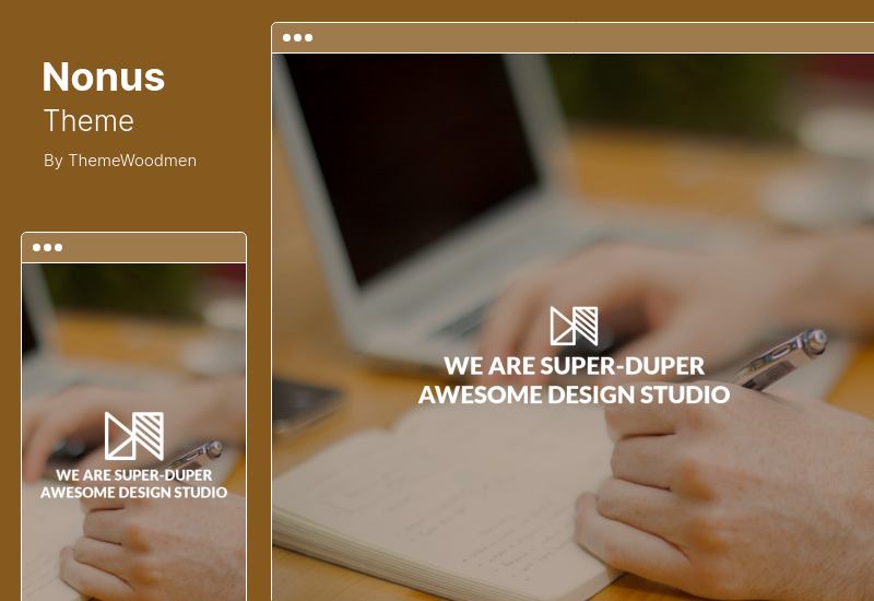 Nonus 主題 - Parallax Portfolio WordPress 主題